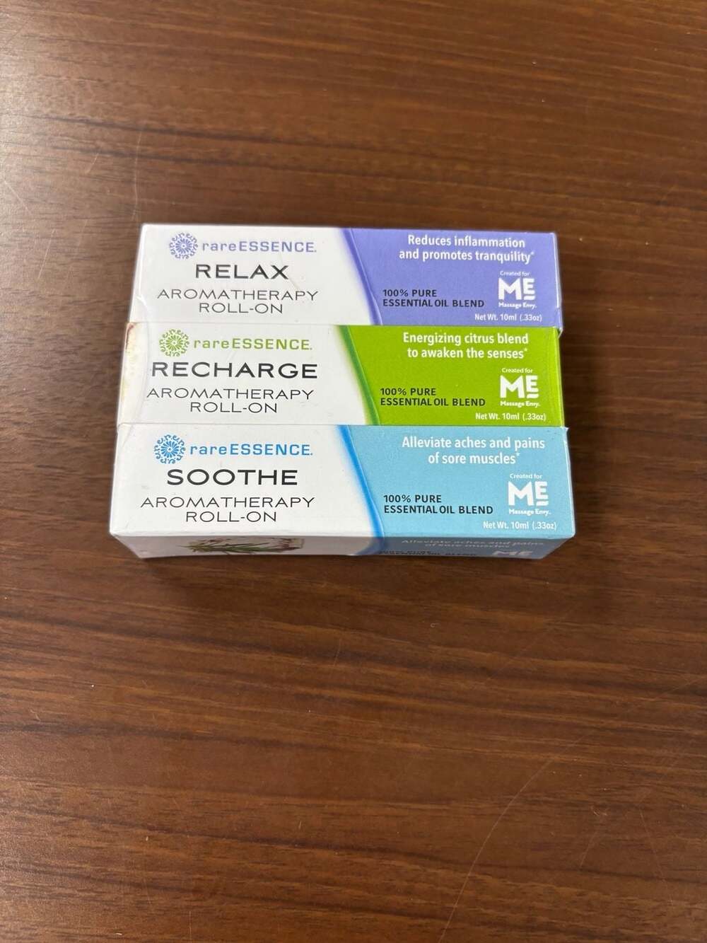 Rare Essence Aromatherapy Roll-On 3-Pack (Relax, Recharge, Soothe)